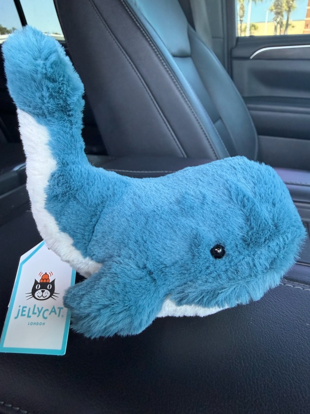 Jellycat Teal and White Plush Whale